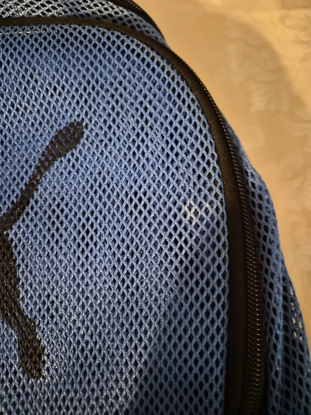 Puma Blue and Black Mesh Backpack